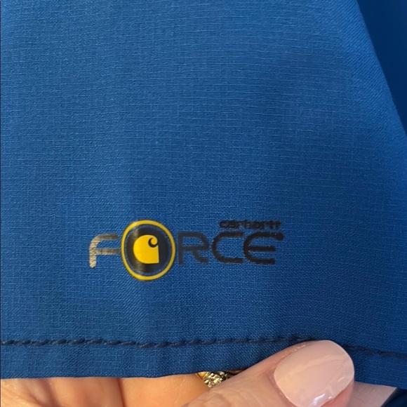 Carhartt Blue Scrub Top - Picture 2 of 6